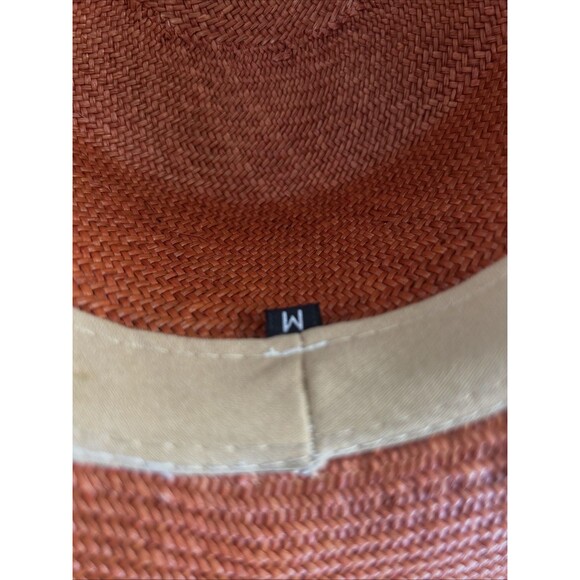 Elegancia Tropical Cordobes Spanish Style Ladies Genuine Panama Hat Caramel Sz M - Picture 7 of 8